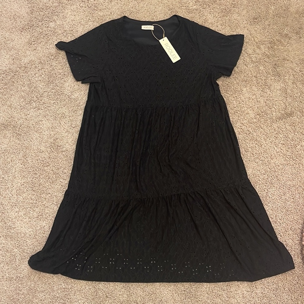 Adorable eyelet style midi dress
